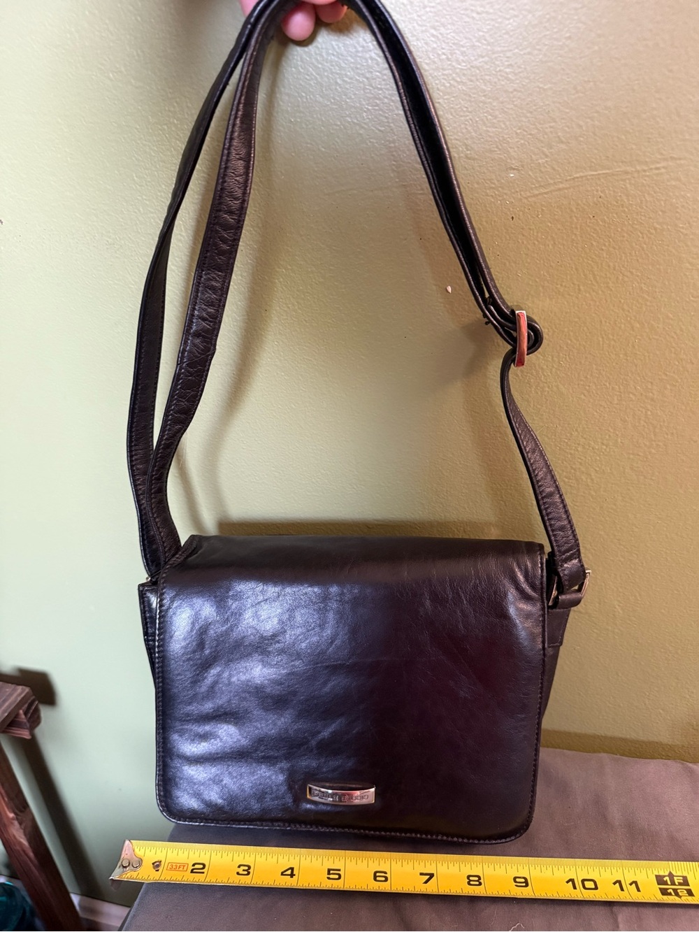 Wilson's Leather Pelle Studio Vintage Leather Adjustable Crossbody Purse